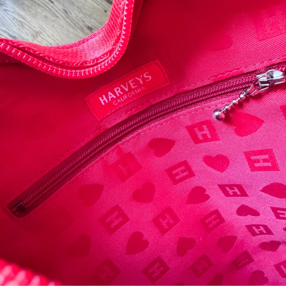 HARVEYS Heart Shaped Bag Red - Picture 8 of 13